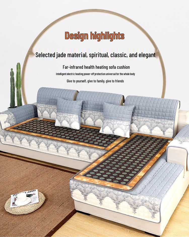 Germanium Stone Heated Health Cushion with Tourmaline & Jade for Infrared Therapy