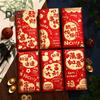 6Pcs Red Envelopes Chinese Spring Festival Red Pocket Envelope 2025 Year of The Snake Lucky Money Envelopes for Lunar New Year