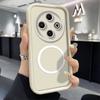 Phone Case For Tecno Spark 30C 8C 9 Spark 6 Go KE5 Pop 7Pro Soft Silicone Cover Luxury Matte Case With Wireless Magnetic Sticker