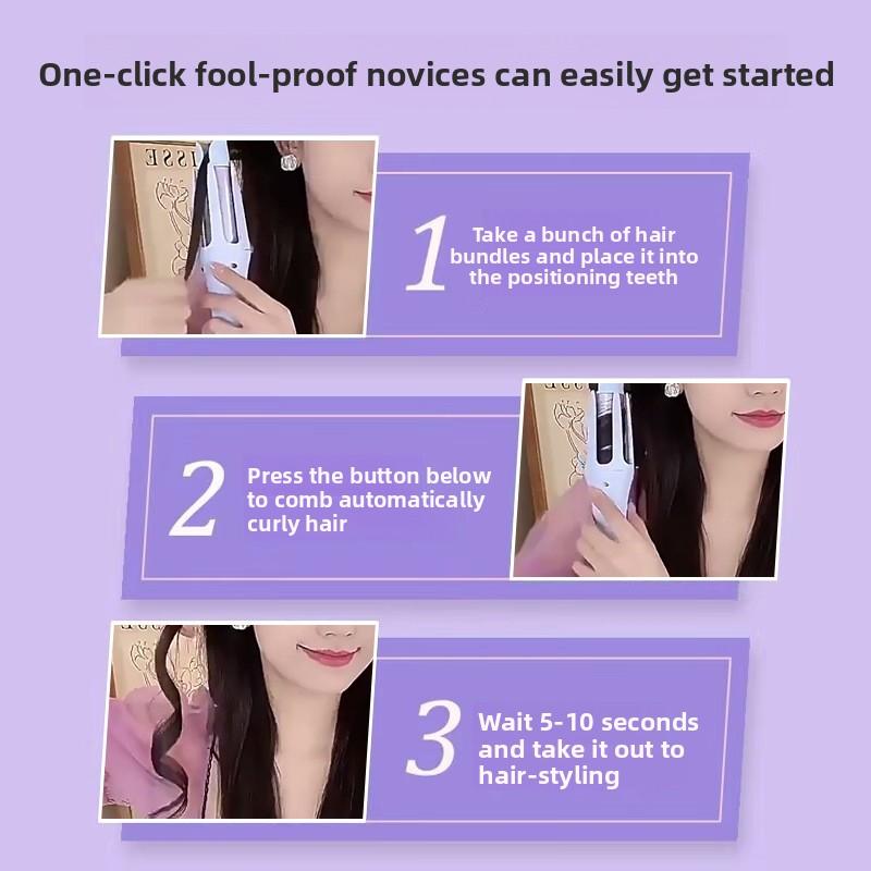 W pełni automatyczna lokówka 32 mm, Duży lok, Duża fala, Długotrwała stylizacja, Pielęgnacja włosów nie niszczy włosów, Lenie elektryczne narzędzie do kręcenia włosów