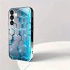Creative Light Honeycomb Pattern Glass Phone Case Suitable for Samsung Galaxy S26 S25 S24 S23 S22 S21 S20FE/Ultra/Plus Anti Drop