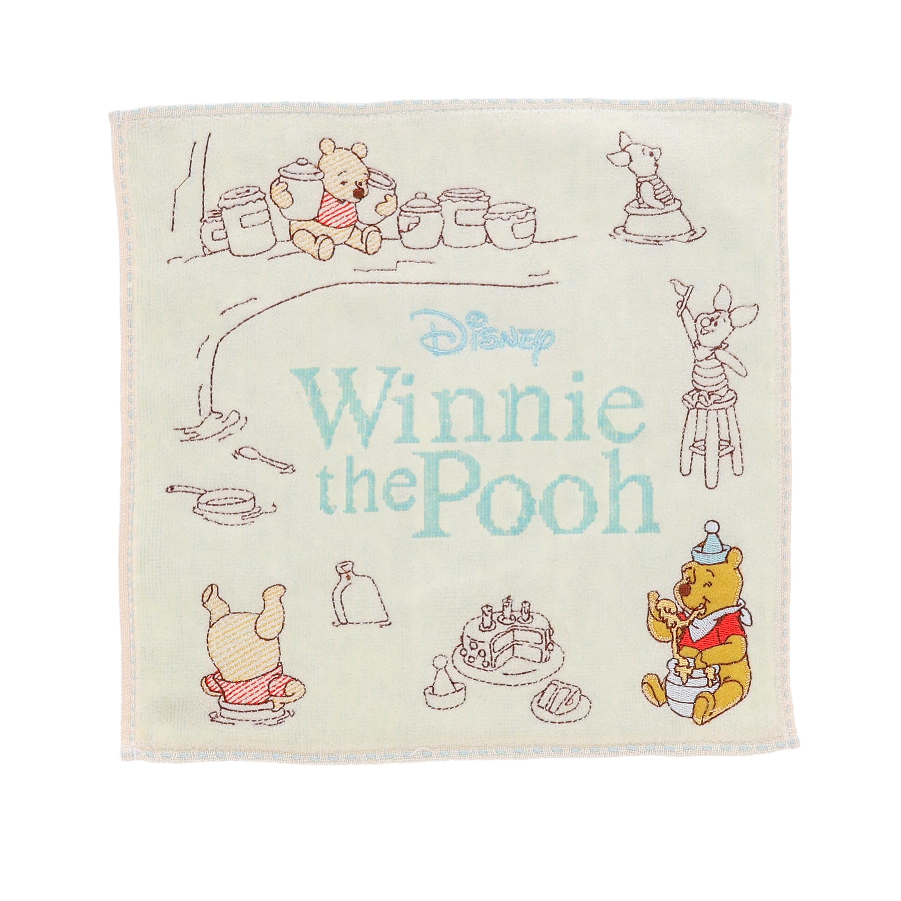 Marushin Mini Disney Winnie the The Great 25 x 25 2006039500 Towel, Pooh, Tempest, Approx. cm,
