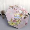 1pc Hello Kitty Christmas Edition Automatic Opening/Closing Umbrella - Portable Three-Fold Design with 8-Bone Iron Frame, Perfect for Outdoor Use, Fes