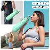 Fjbottle 750ml Stainless Steel Spray Water Bottle Portable Leakproof Spray Water Cup Durable BPA Free