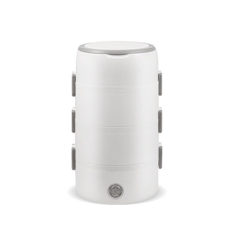 

220 В 4 слоя электрическая нагревательная кастрюля мини рисоварка 2.65 л бытовая электрическая обеденная еда подогреваемая коробка с внутренней частью из нержавеющей стали AU