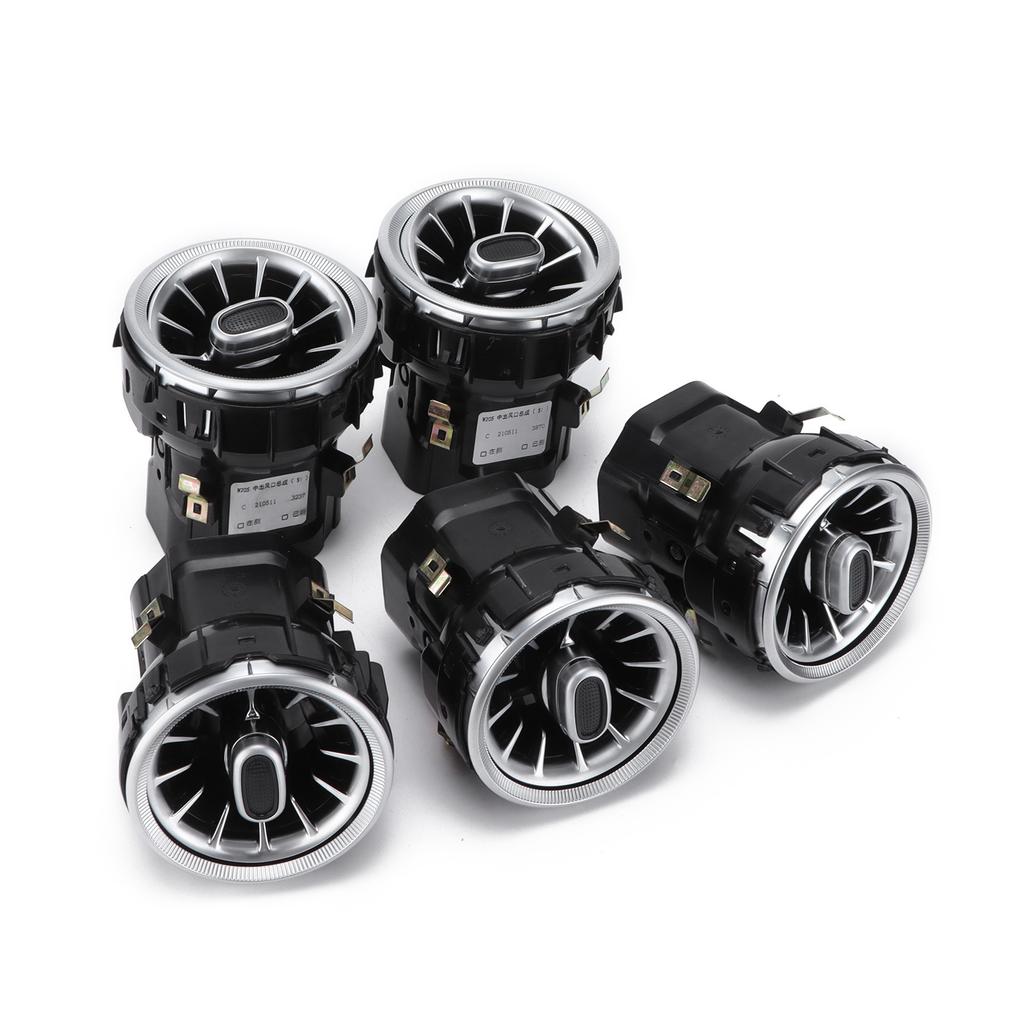 5pcs 64 Color Front LED Turbine Air Vent Ambient Light Kit Replacement for Benz C GLC?Class W205