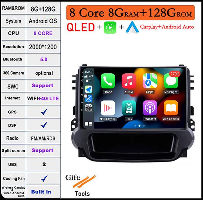 9''  For Chevrolet Malibu 2012-2015 Android 14 Car Radio Stereo Multimedia Auto Radio Video DSP Player Navigation GPS