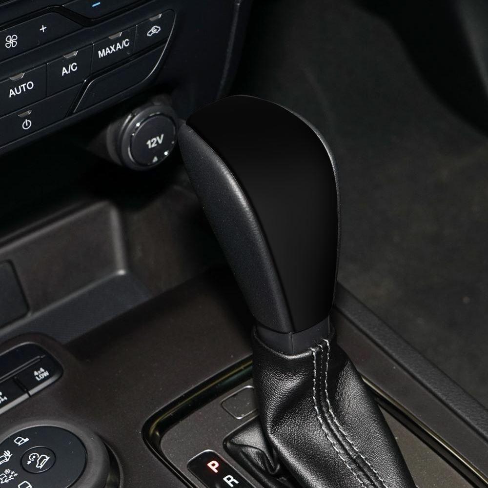 Carbon Fiber Abs Gear Shift Knob Cover Trim Sticker Ford Everest Ranger Black