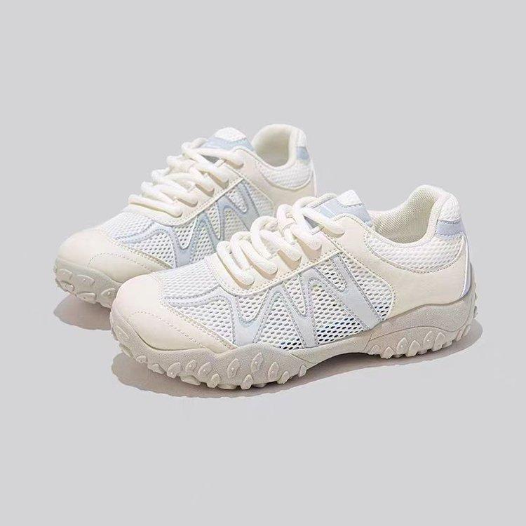 Popular super fire breathable mesh sports moral training shoes women's 2025 summer new versatile casual little white women's shoes