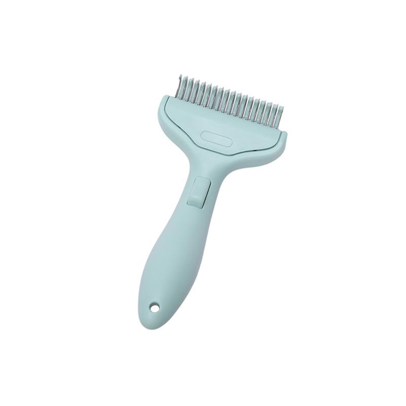 Pet Detangling Comb - Stainless Steel Grooming Tool for Cats & Dogs, Anti-Tangle Shedding Brush with Thinning Function