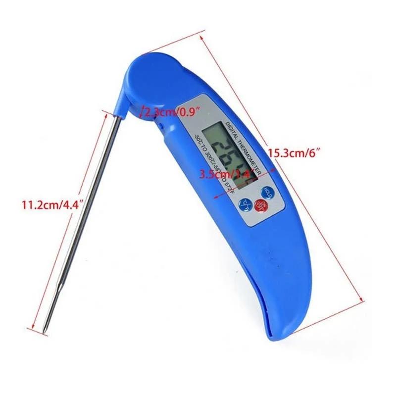 1 ks Vysoce kvalitní digitální teploměr na potraviny Skládací BBQ gril Kuchyňský nástroj Teploměr na vaření