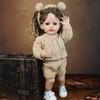 Fashion Curls hair Reborn Baby Dolls 55 cm Girl Lifelike Bear KEIUMI Fashion Babies Doll Model Kids Playmates Birthday Christmas Gifts Toy