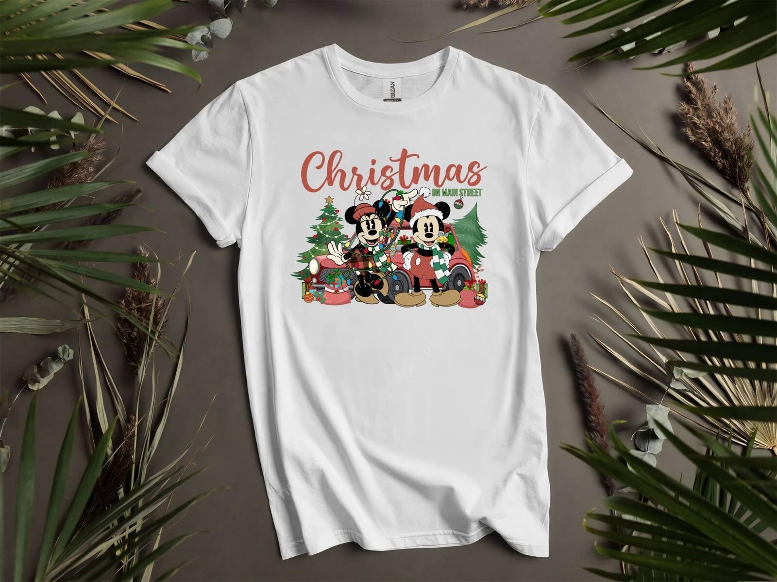 Christmas Couple Minnie Mickey T-shirt T shirt Men Women Unisex Tshirt I114 XXXXL