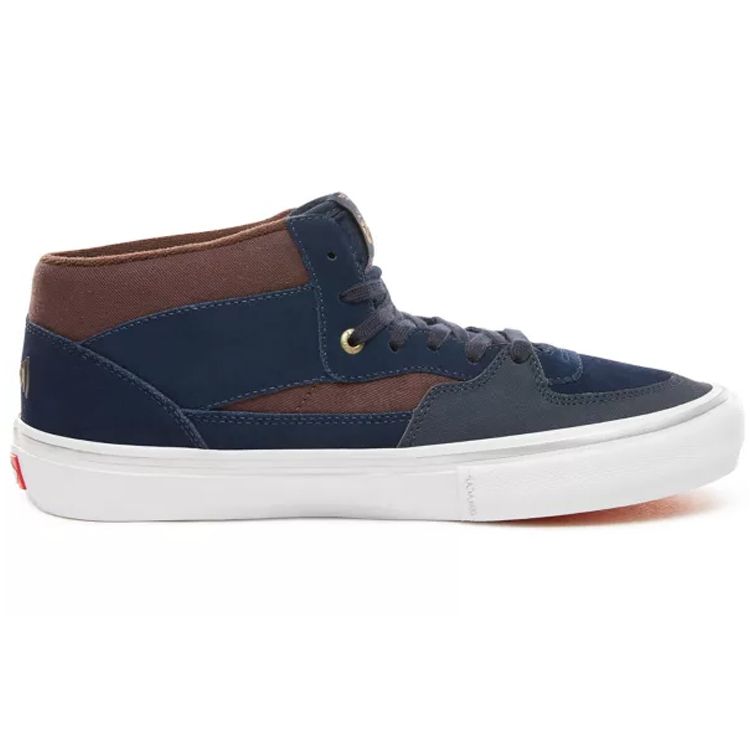 Vans Pro Skate Low Top Lace-Up Mid-Top Skate Shoes Unisex Skate Shoes Blue Brown VN0A38CPUHL