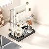 Multi-functional Sponge Dishcloth Towel Holder Anti-rust Jewelry Storage Rack  Bathroom