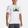 Under Armour Ua Boxed Sportstyle Logo Print Crew Neck Short Sleeve T-Shirt Men T-Shirts White 1329581-103