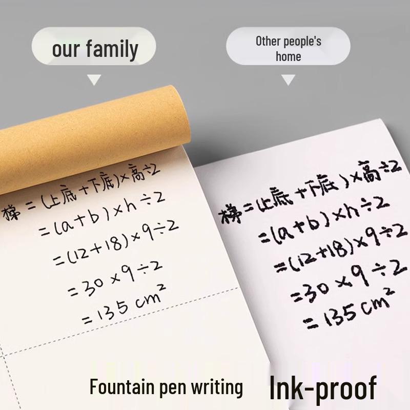 Partitioned Math Scratchpad for Students: Ideal for Elementary, Junior High, and High School Exam Prep and Drafts.