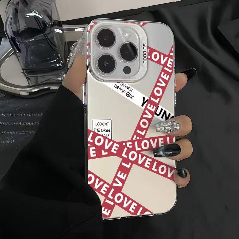 Trendy Label for iPhone 17 Pro Max Phone Case, iPhone 16 Pro/15/14 Drop Protection, Niche Brand.