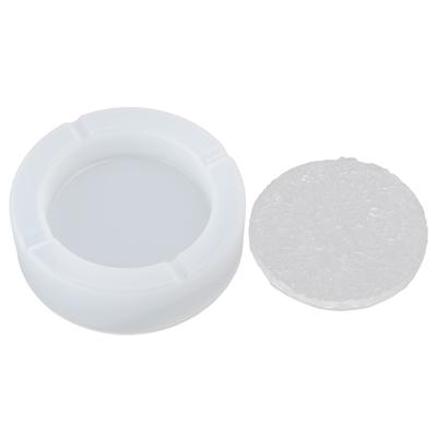 1 Set Ashtray Mold DIY Crystal Epoxy Mould Mirror Surface Silicone Storage Box Round Base L