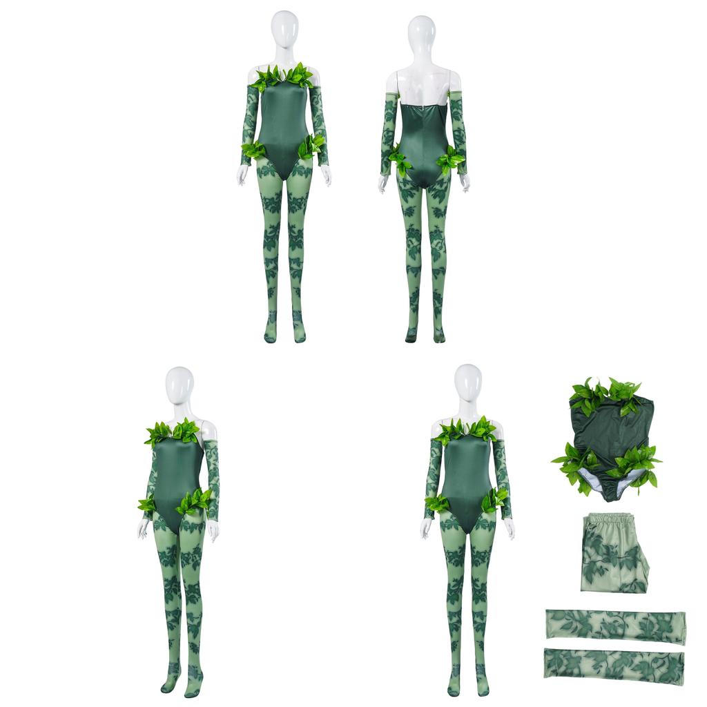 Batman Poison Ivy Cosplay Costume For Adults And Teens With Breathable Fabric