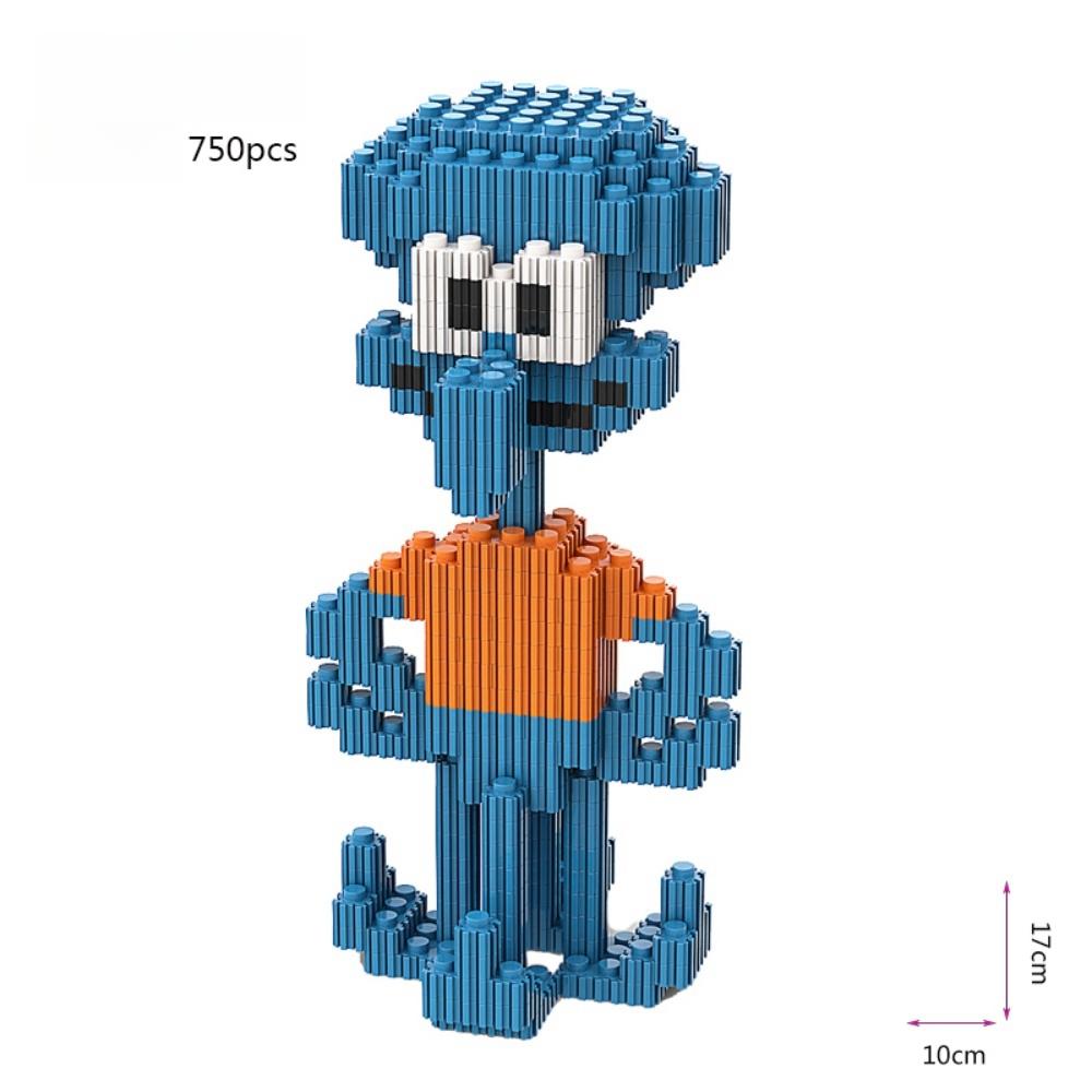 Милые Строительные Блоки  Строительные Блоки Мелкой Сборки Игрушка DIY Строительные Блоки Детская Игрушка Модель Обучающая Графика