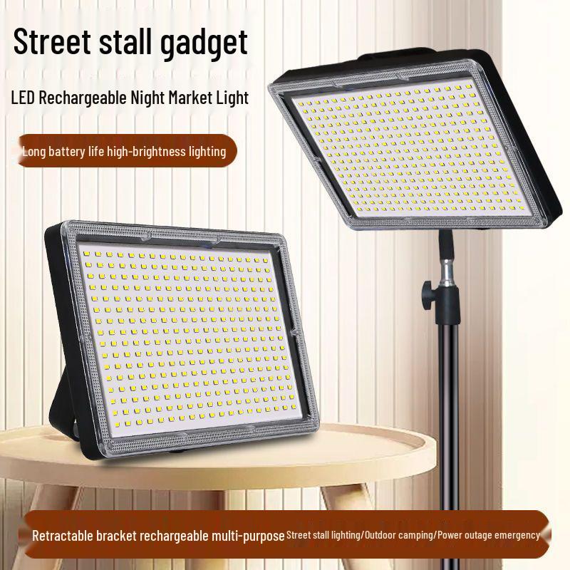 Rechargeable LED Stall & Outdoor Emergency Light with Strong Beam and Bracket