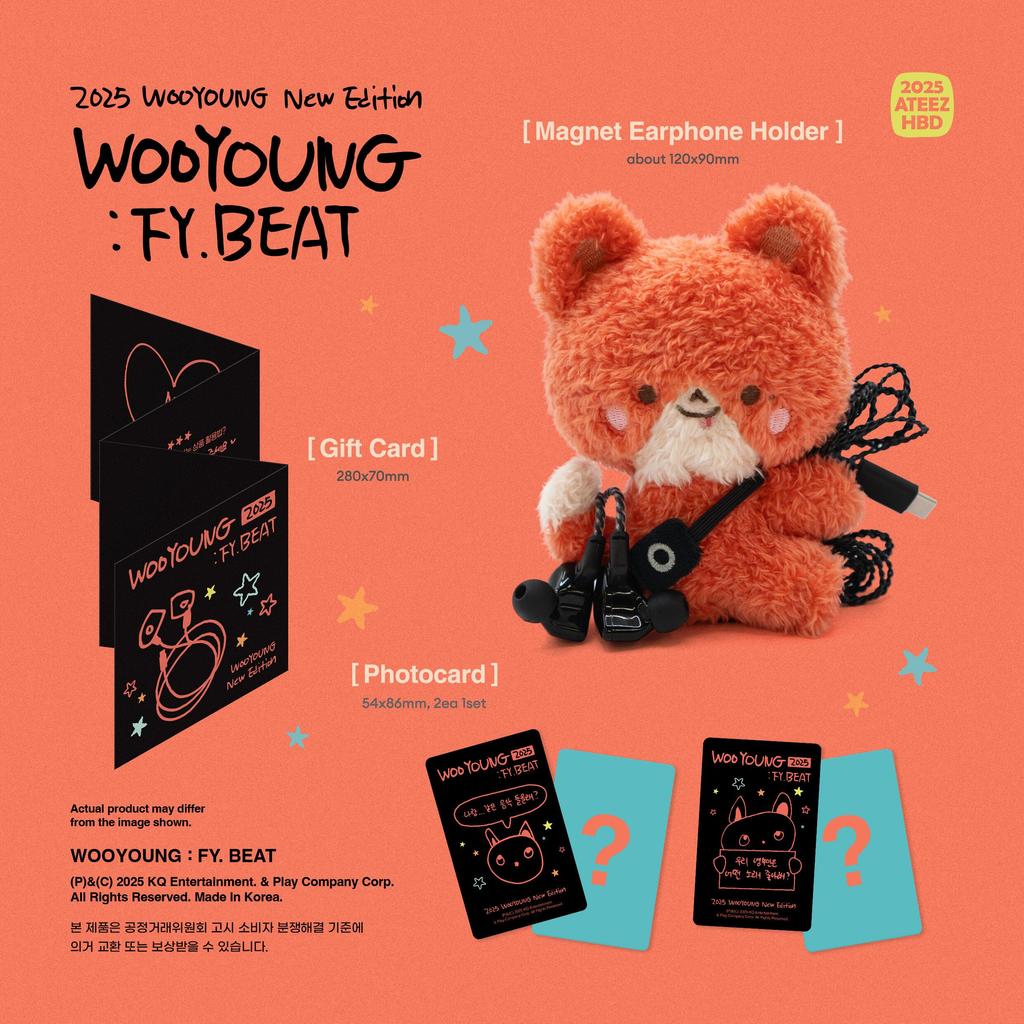 (In-Ear Kopfhörer Set) WOOYOUNG (ATEEZ) [FY. BEAT] Neue Ausgabe 2025 GEBURTSTAG MD