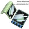 Samsung Z Flip5 Magnetic Full-Coverage Case with Large Window - Solid Color Hard Shell