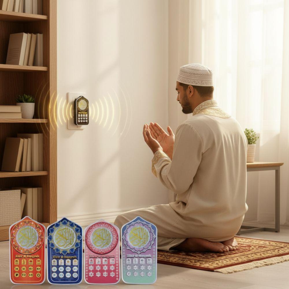 Steckdose ZK60PRO Koran-Player UK/EU Mehrfarbig Wandmontage-Lautsprecher Mini Tragbar ZK60 Lautsprecher für UK/EU Schlafzimmer Dekoration