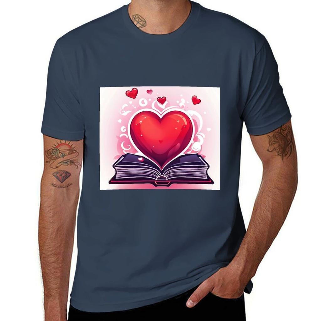 I Love Books Tshirt Christmas Casual Tee Shirt