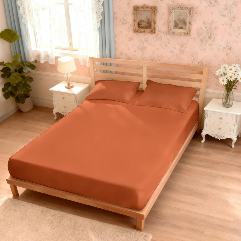 3pcs Minimalist Style Solid Color Theme Print Coreless Bed Sheet Set Multi Size Comfortable Bed Cover Bedroom Bedding Decoration