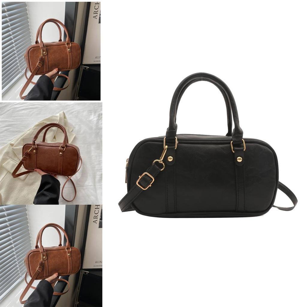 Popular Women's Bag 2024 New Korean Style Crossbody Bag Simple Vintage Bag