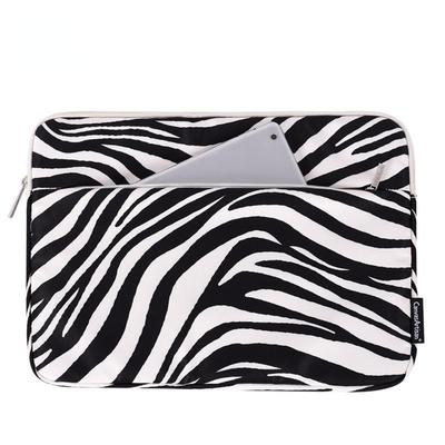 Merklaptoptas 13 inch waterdichte hoes voor Macbook Air Pro M1 Man Lady Zebra