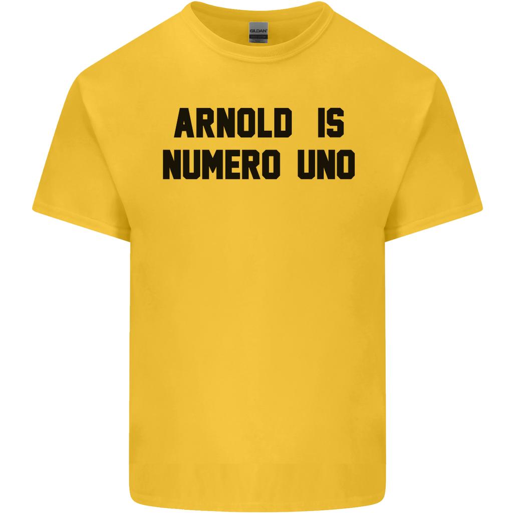 Arnold Is Numero Uno Schwarzenegger Gym Unisexs Light Cotton Tshirt