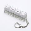 Mini Size Animals Printed Keycap Keychain Detachable Stress Relief Bag Pendant  Friends Gift