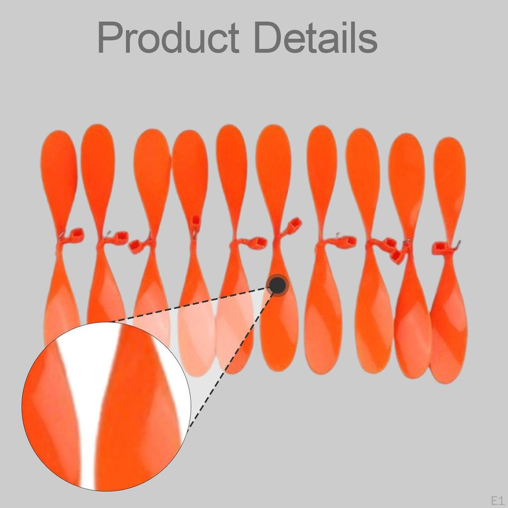 10Pcs RC Airplane Propellers Accessory Practical Premium Portable Easy to Install Replace Model