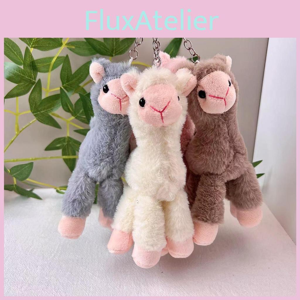 Alpaca Sweet Adorable Plush Toy Keychain Fluffy Mini Doll Great For Bag Charms