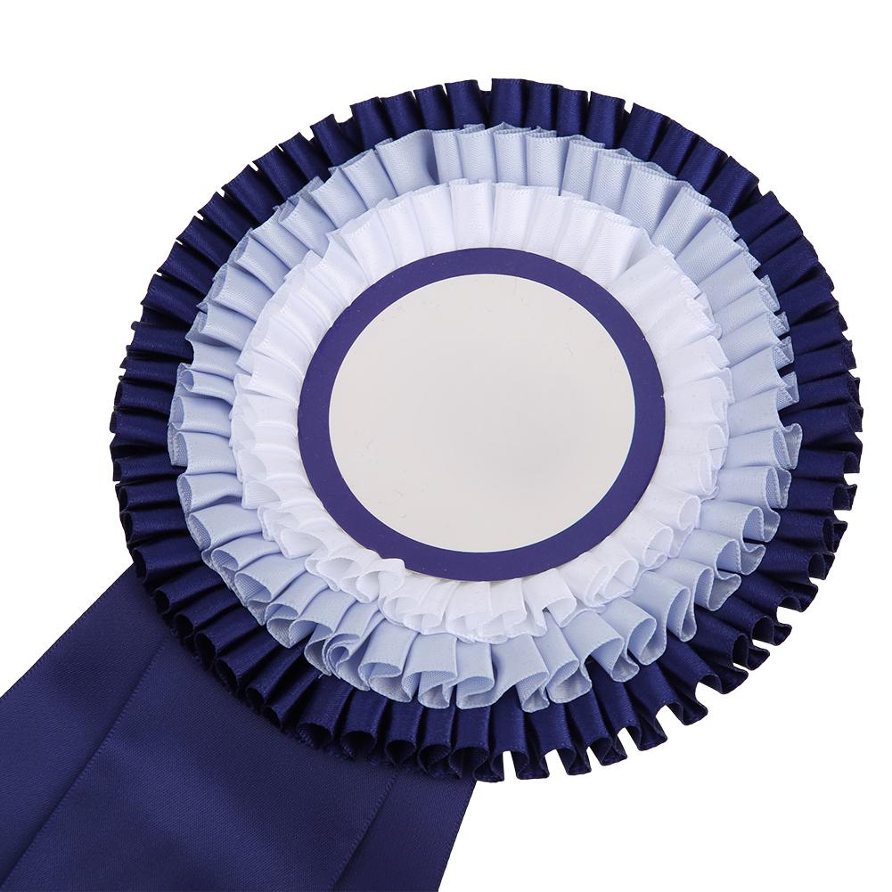 Second Place Rosette Ribbon Badge Exquisite Small Winner Medal Award Trophy