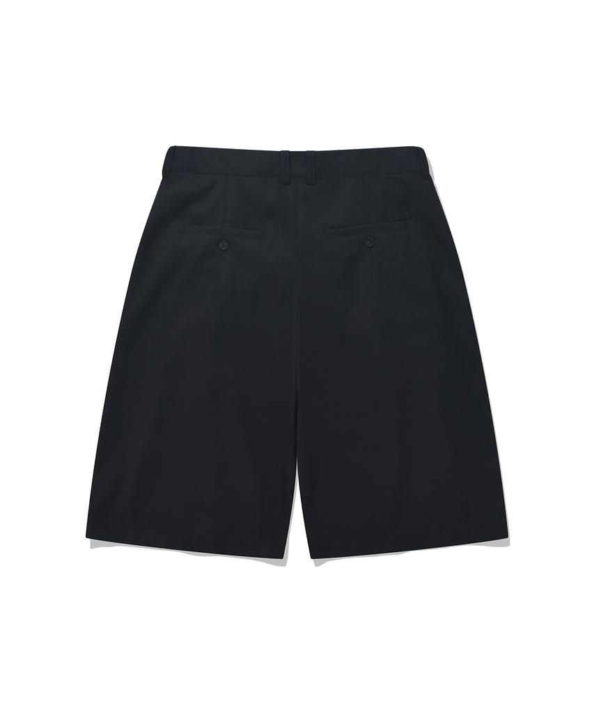 FALLETT Wide Bermuda Pants Black