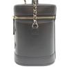 Chanel No. 28 AS0323 Black Lamb GHardware Top Handle 2-Way Vanity Shoulder Bag blackUsed