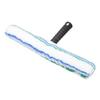 Uxcell Microfiber Scrubber Cleaning Tool with Black Handle for Window Glass Marble Wall Home Bathroom Blue/Green/Black