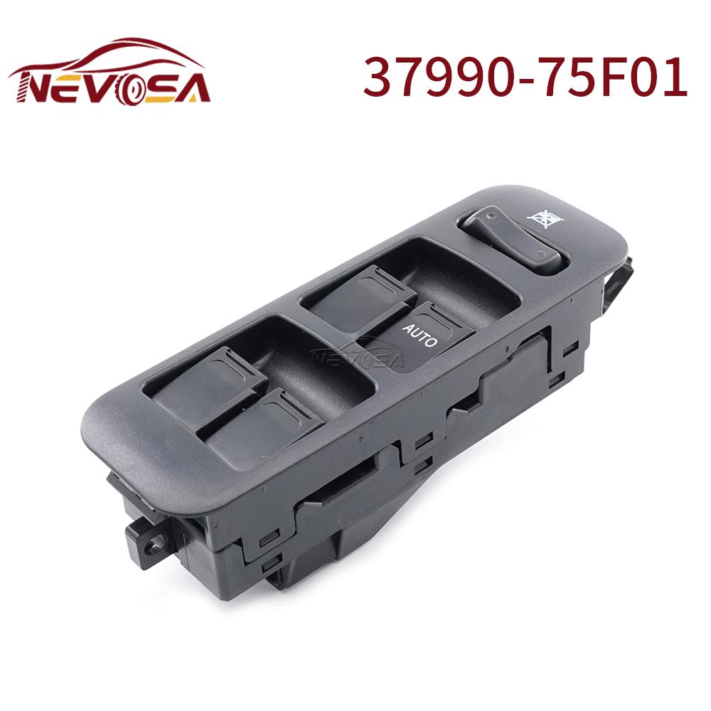 

NEVOSA For Suzuki Grand Vitara 1999-2004 37990-75F01 Front Right RHD Auto Power Window Control Switch Door Lock 10P 37990-75F01