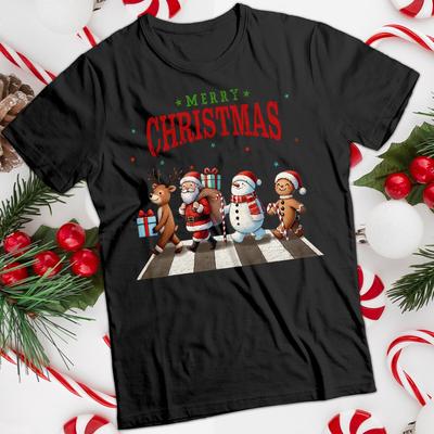 Funny Ugly Mens and Womens Santa Reindeer Christmas T-Shirt Tee #MC