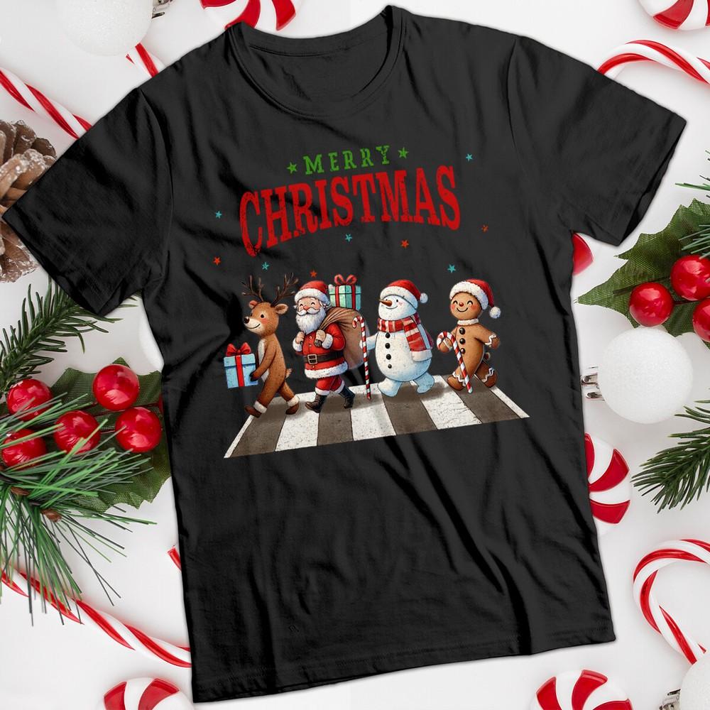 

Смешная уродливая мужская и женская рождественская футболка с Сантой и оленями #MC 4XL