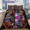 Kamen Rider Charaktere Bettwäsche-Set, 1 Bettbezug & 2 Kissenbezüge, Heimdekoration, Perfektes Geschenk für Tokusatsu-Fans