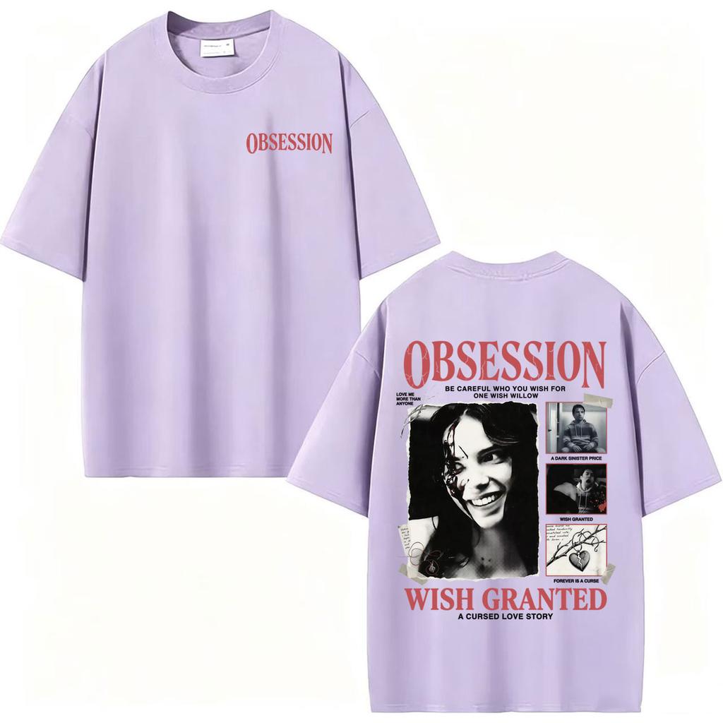 Obsession Horror 2026 Movie Tshirts Hot Sale One Wish Willow Graphic T Shirts Unisexs Clothing Fashion Retro Short Sleeve T Shirt
