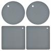 4pcs Silicone Pot Holders Set Reusable Heat Resistant Non-slip Non Stick Kitchen Supplies For Hot Pots Pans