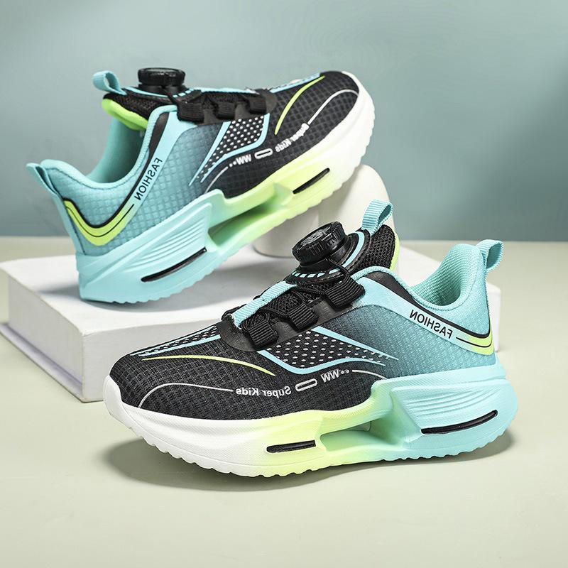 Autumn 2025 Mesh Breathable Boys' Sports Shoes - Casual, Non-slip, Trendy Running Sneakers for Kids.