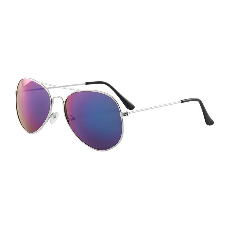 In-Stock Unisex Pilot 3026 Metal Aviator Sunglasses with Aluminum Frame and Spring Legs