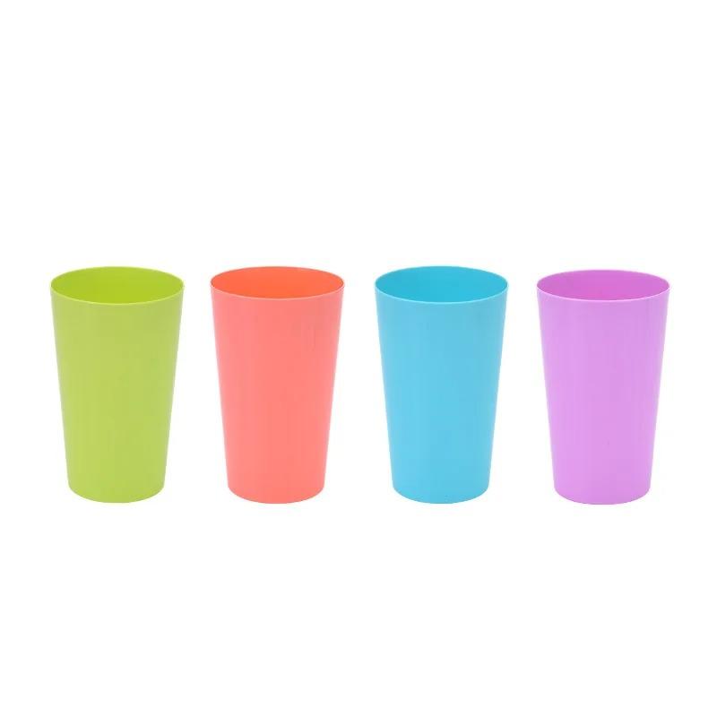 1PCS 530ml Plastic Cups Free BPA Unbreakable Large Color Cup for Beer Reusable Cups Party or Home Bar Travel Accessories